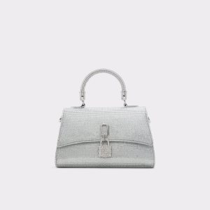 Bolso Clutch Aldo Blinggyx Top Handle Plateados | 01DZKSHWG