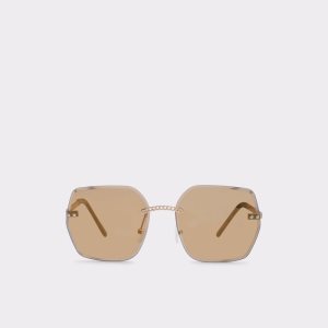 Lentes De Sol Aldo Yeranna Rectangle Marrom | 03FNRSUEV