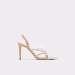 Sandalias Aldo Aabelle Tiras High Sandal - Stiletto Beige | 49XZUOYJG