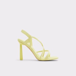 Sandalias Aldo Amilia Tiras Tacón Sandal Amarillos Claro | 74DWHOIJM