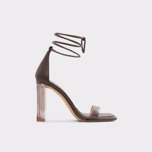 Tacones Aldo Onardonita Tacón Sandal Marrom Oscuro | 14JOGPWEX