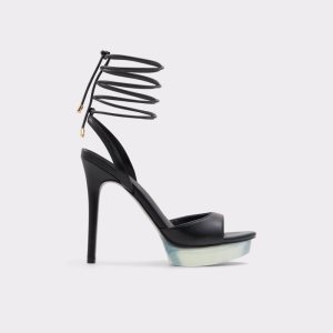 Zapatos Plataforma Aldo Bossis Tacón Sandal - Stiletto Negros | 81PGMLORN