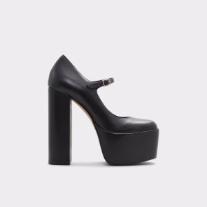 Zapatos Plataforma Aldo Cherr Tacón Mary Janes - Plateforme Negros | 48TNHLXCQ