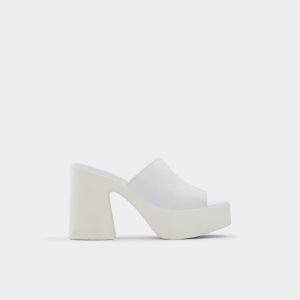 Zapatos Plataforma Aldo Melcee Tacón Mule - Plateforme Blancos | 39QFHDSEG