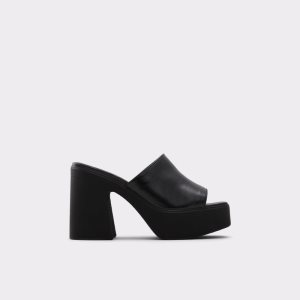 Zapatos Plataforma Aldo Melcee Tacón Mule - Plateforme Negros | 93WTJLGOV