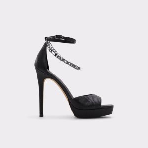 Zapatos Plataforma Aldo Prisilla Tacón Sandal - Stiletto Negros | 47TXSGCKH