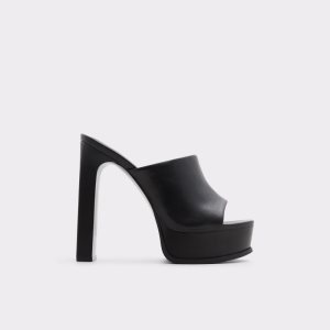 Zapatos Plataforma Aldo Savilla Tacón Mule - Plateforme Negros | 75BSTNXYV