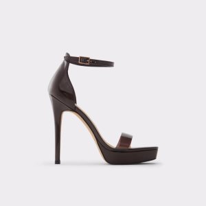 Zapatos Plataforma Aldo Scarlett High Sandal - Stiletto Marrom Oscuro | 08NVSQRMW