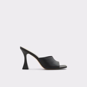 Zapatos Tacon Bloque Aldo Selah Tacón Mule Negros | 96SAPHMOZ