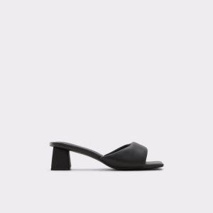 Zapatos Tacon Bloque Aldo Simalia Tacón Mule Negros | 53OGESRYT