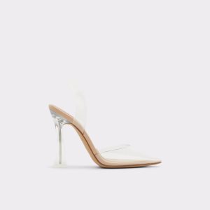 Zapatos Tacon Bloque Aldo Solanti Sling Back High Beige | 76LNPCYSQ